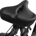 Oversized Bike Seat for Peloton Bike & Bike+, Comfort Seat Cushion Compatible with Peloton, Road or Exercise Bikes, Bicycle Wide Saddle Replacement for Men & Women, Accessories for Peloton