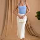 PINKMSTYLE Halter Square Neck Bodysuits for Women Mesh Sleeveless Thong Body Suits Tank Tops Double Lined Fitted Top, Size S