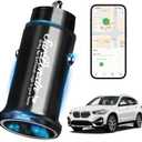 Car Anti-Loss Device with Charging Port - Real-Time Location Tracking, Compatible with Apple Find My (iOS Only)-Black