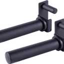 AmStaff Fitness Olympic Weight Plate Holder for Power & Squat Racks  Fits 2x2, 2.33x2.33, 3x3 Inch Tubes, 1" Hole  Storage Horns for Weight Plates on Power Rack  Pair