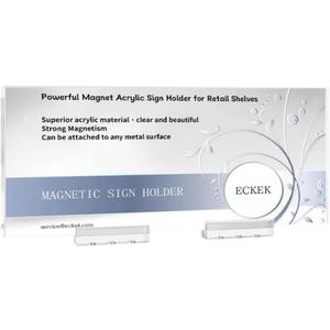 Magnetic Sign Holder Grip Holder (Acrylic Base 500*200mm/19.69*7.87inches)