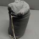 ACCURATEX Camping Pillow-100% Cotton Breathable Cover,Shredded Memory Foam Compressible Travel Pillow,Camping&Travel Accessories-Small Backpacking Pillow Camping Essentials for Sleeping,Car&Airplane (Grey)