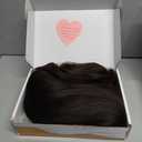 Brown Highlight Wig for Women Long Wavy Brown Wig Middle Part 26 Inch Wigs Heat Resistant Synthetic Wig for Daily Use