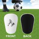 3 x Jesus Mini Anti-Slip Shin Guards - Small, Protective, Tiny Soccer Shin Pads - Miniature Football Gear for Men, Women & Youth (Black, White)