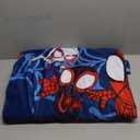 Kids Slumber Bag and Pillow - 54 x 27 Inch Comfy Indoor Sleeping Bag for School and Sleepovers, Spider-Man