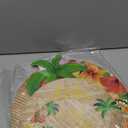 3-Tier Cupcake Stand - Palm Tree Party Decor for Luau, Hawaiian & Tropical Themed Events - Multi-Colored Cardboard Tiered Tray for Beach & Pool Party Decorations (Green)