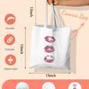 SZERE Pink Preppy Cowgirl Canvas Tote Bag for Women, Hot Pink girl Themed Gifts Tote Bag for Women Teens Teen Girls, Cute Work Travel Shopping Tote Bags Grocery Reusable Bags