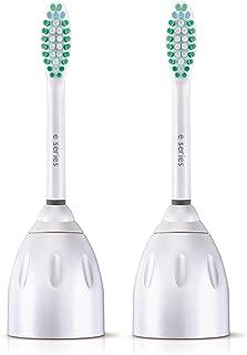 Philips Sonicare Genuine E-Series Replacement Toothbrush Heads, 2 Brush Heads, White, HX7022/66