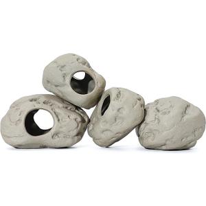ALEGI Aquarium Rock Cave Decor for Shrimp Cichlid Hiding Breeding (Set 5)