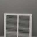 Rocky Mountain Goods Air Return Grille - Heavy Duty Steel with Premium Finish - Includes Full Installation kit - Louvered Design - Paintable Vent Cover - Matte White - Consistent air Flow (12" x 12")