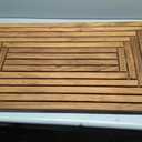 Bare Decor Giza Shower, Spa, Door Mat in Solid Teak Wood, 36" x 20"