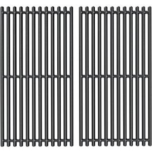 Uniflasy 17 x 8 3/4 Cast Iron Cooking Grate fits CharBroil Commercial 463644220 463632320 463642316 463245518 463630021 G369-0030-W2 2Burner Grill Replacement Part Grid for Nexgrill 720-0864M 720-0864