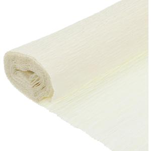 MECCANIXITY Crepe Paper, 7.9ft Long 20 Inch Wide Milk White Crepe Paper Roll for Streamers Party Decorations, Graduation Party Supplies, DIY Crafts(Pack of 2)