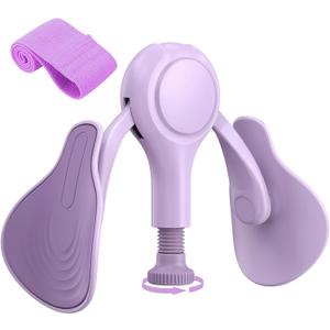 Pelvic Floor Exercise Device Kegel Exerciser Muscle Trainer 15-70lbs Adjustable for Women/Men, Inner Thigh Exerciser Hip Abductor Machine with Resistance Band, Leg Workout Equipment Portable Home Gym