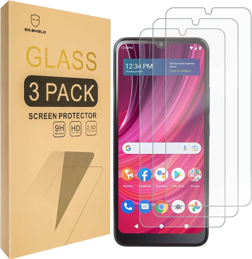 Mr.Shield [3-Pack] Designed For BLU View Speed 5G [Tempered Glass] [Japan Glass with 9H Hardness] Screen Protector