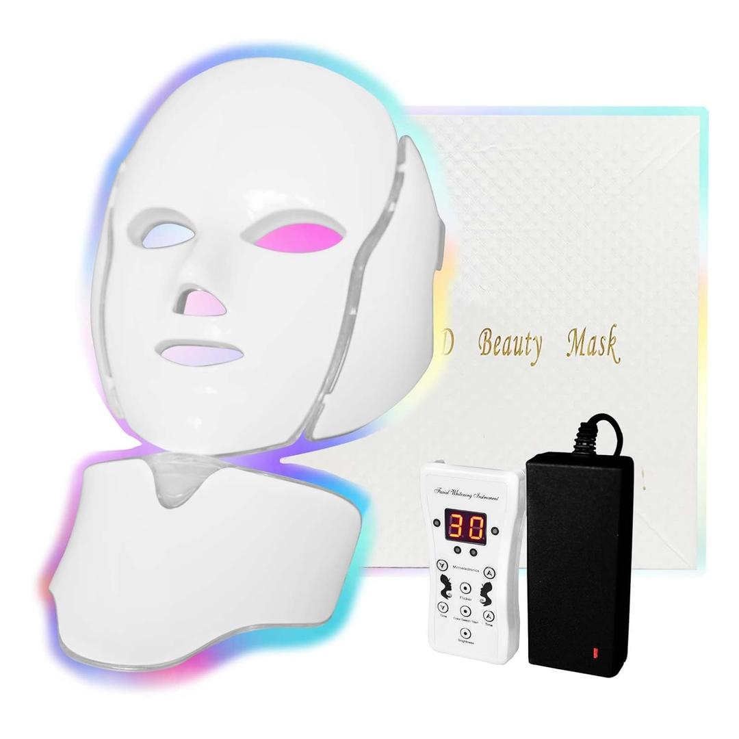 LED Facial Mask Therapy Red Light Therapy Mask FSA 7 Colors Facial Skin Care Beauty Spa Skin Care