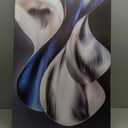 JuhaiArt Abstract Wall Art Blue Wall Decoration for Office, 48"L x 24"W