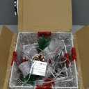 Set of 3 Christmas Lighted Gift Boxes with Plug, Indoor Outdoor Christmas Decorations with 60 LED Warm White Mini String Lights, Present Boxes with Silver Tinsel for Xmas Tree Porch Decor