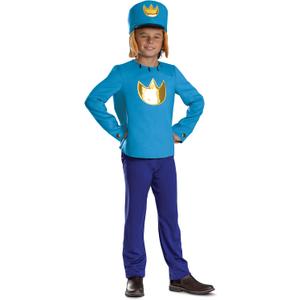 Disguise Dog Man Costume for Kids, Deluxe Official DogMan Movie Jumpsuit with Hat and Ears, Child Size: M (7-8)