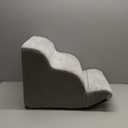 Romrol Dog Stairs Ramp for Beds Couches, 15.7 H 33D Extra Wide Pet Steps with Durable Non-Slip Waterproof Fabric Cover, Dog Slope Stairs for Small Dogs and Cats or Pets Friendly, 3-Tiers, Grey