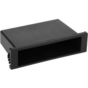 Single Din Pocket, 1Din Radio Storage Box Inner Organizer Dash Storage Pocket Dashboard Install Mounting Dash Trim Kit