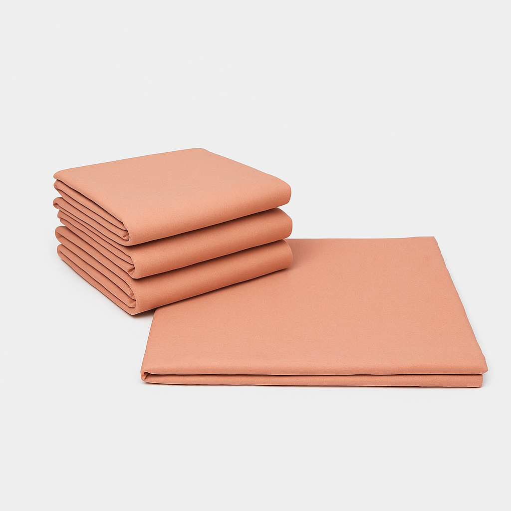 4 Pack Light Pink Fabric Tablecloths – 116" x 58" | Reusable Polyester Table Covers for Parties, Weddings, Events & Dining, Light Pink 