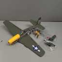 LEAMBE Brushless 4 Channel RC Plane P51D Mustang 500mm Remote Control Airplane Fighter RTF with 6-Axis Gyro, 3 Modes & Aerobatics, 2.4GHz Radio Controlled Aircraft for Beginners & Adults