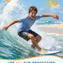 Toddler Boys Swim Shirts Rash Guard Kids UPF 50+ Quick Dry, 6M-15Y