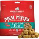 Stella & Chewy's Freeze-Dried Raw Surf & Turf Meal Mixers - Dog Food Topper and Mixer - Made with 95% Grass-Fed Beef & Wild-Caught Salmon - Perfect for Picky Eaters - Grain-Free - 8 oz, Best Before 25 September 2025