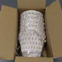 Chandelier Shades Set Of 6,Mini Lamp Shade 3" Top x 5.5" Bottom x 4.7" Slant ,Small Lamp Shades Clip On Bulb,Pleated Chandelier Lamp Shades,Fabric Lampshades That Attach To The Bulb(Brown Floral)