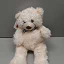 MorisMos White Teddy Bear Stuffed Animal, 20 Inch Bow Tie Classic Stuffed Bears Plush, Cuddly Hugging Bear Gift for Toddler, Kids, Baby Shower & Birthday, White