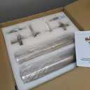 Brass Wall Sconces Set of Two, 19.48" Modern Wall Lighting with Clear Glass Tube, Bathroom Vanity Lights, Bronze Sconces Wall Lights for Bedroom, Living Room, Hallway, Staircase (Including Bulb) (2pack)