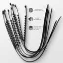 10pack Snow Tire Chains Reusable Anti-Skid Car Winter Wheels Chain Universal Cable Tire Belts, Black Non-Slip Zip Tie Tires Chain Emergency for Auto Pickup Trucks Suv