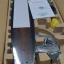 EDISHINE 52in Farmhouse Ceiling Fans with Lights, 10%-100% Dimmable, 5 Wooden Double-sided Blades, 1/2/4/6 Hour Timer, 6 Speeds Reversible DC Motor, Rustic Ceiling Fan for Living Room, Bedroom