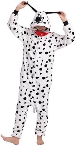 Hundredmore Unisex Adult Animal Onesie Pajamas, Men Women Flannel Halloween Cosplay Costume XXL