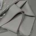 39.4"x29.5" Largest Pet Food Mat, Silicone Dog Mats for Food and Water, Nonslip Pet Feeding Mats for Floors,Dog Cat Bowl Mat with Raised Edges, Gray White