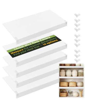 Wire Rack Covers for Shelves, 32*16 inch Wires Shelf Cover, Shelfs Covers for Wire Shelving, Easy to cut Install Wires Shelf 0.31inch Thick Moisture Durable Shelfs Liner for Kitchen, Pantry White