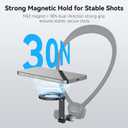 TELESIN Magnetic Phone Holder for iPhone Android, Three-Section Rotating Rod, Hand Free POV/Vlog Selfie Mount, Expansion Accessories for Chest Straps Neck Mount Mobile Phone, with Anti-Lost Rope