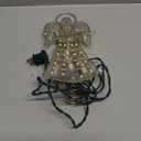 Kurt Adler 10-Light Capiz Angel Treetop with Vines and Pearls, 9.75-Inch