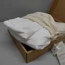 Double Stitch Cotton Tencel Duvet Cover Queen - Cooling Duvet Cover Set Queen Size, Crisp, Breathable & Smooth for Hot Sleepers, Luxury Hotel Collection Bedding Set, 90" x 90", Bright White