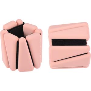 PATIKIL Ankle Weights for Women, 2Lbs Total (1Lb Each) Adjustable Wrist Weights with Removable Weights Arm Weights for Women & Men Yoga Training Walking Jogging Aerobics (Pink)