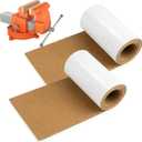 2 Rolls Cork Rubber Vise Jaw Lining, 36 X 5.91 X 0.12 Inch Soft Vise Jaw Pads, Thick Woodworking Vise Liner, Cork Sheet Covers With Pressure Sensitive Adhesive Woodworking Vice Lining Clamp Faces