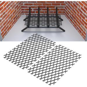 Flamorrow Ember Retainer for Fireplace Grates 16 x 10 inch, Metal Fireplace Grate Ember Retainer Mesh, Keep Burning Embers from Falling, Fire Place Accessories for Fire Pits, Camping, 2 Pack