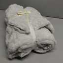 Cozy Bliss Faux Fur Throw Blanket for Couch, Cozy Soft Plush Thick Winter Blanket for Sofa Bedroom Living Room, 50 * 60 Inches Beige