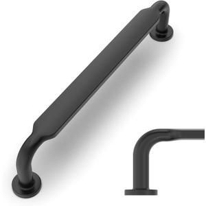 Amerdeco 10 Pack Matte Black Cabinet Pulls 5 Inch(128mm) Hole Centers Kitchen Cabinet Handles Solid Zinc Alloy Cabinet Hardware Drawer Pulls ZH0051