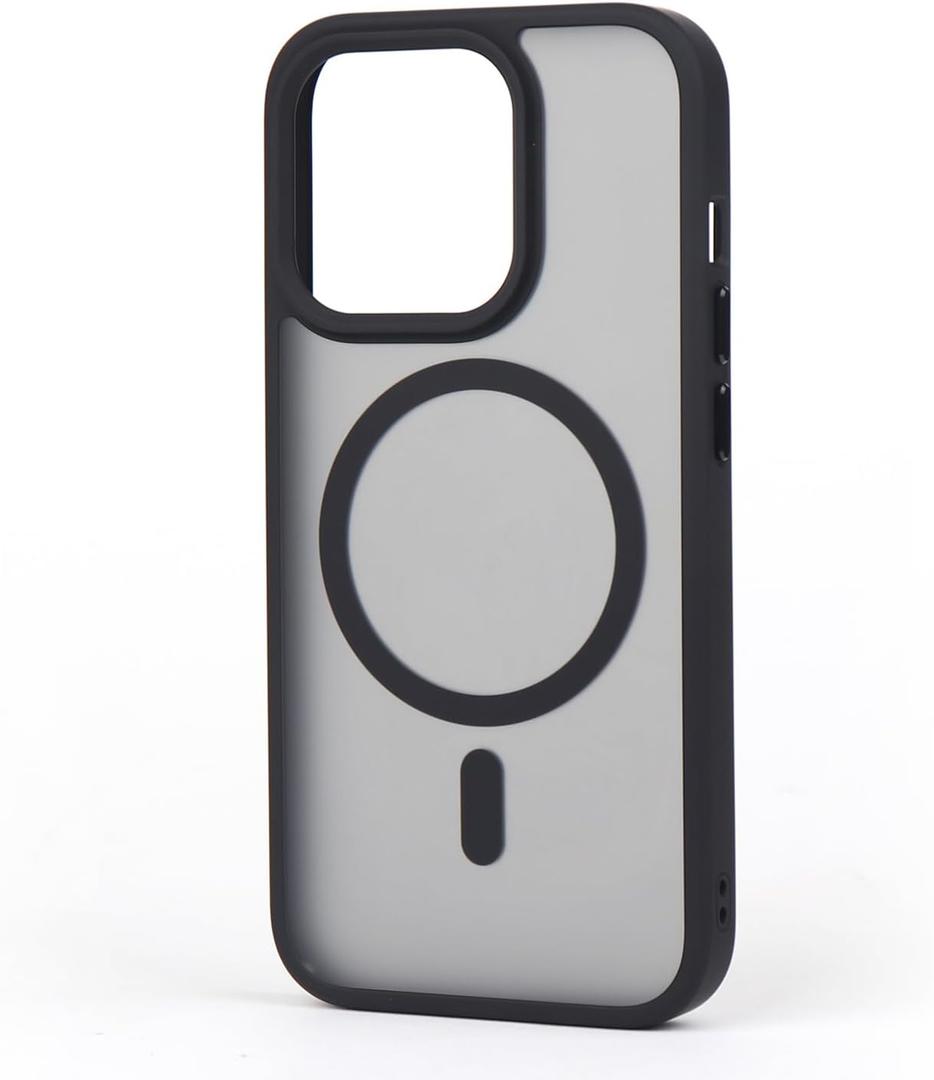 Deara Magnetic Case for iPhone 14 Pro [6.1 Inch] Skin-Touch, Rugged, Lanyard Attachmen, Shockproof, Anti-Fingerprint, Anti-Scratch - Black