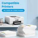 IM C2000 IM C2500 Toner Cartridge Compatible Replacement for 842307 842308 842309 842310 Toner for Use in Ricoh Savin Lanier IM C2000 IM C2500 Printer Toner (Black Cyan Magenta Yellow,4 Pack)