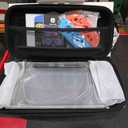 UGAME Essential Pack for Switch - Travel Carrying Case, Hard Protective Shell, Thumb Grip Caps, and Storage Bag Accessories (Black)
