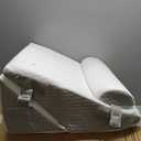 3PCS Wedge Pillow Set for After Surgery, Adjustable 9&12 Inch Bed Wedge Pillow for Sleeping, Incline Pillow Wedge for Headboard, Post Surgery, Acid Reflux, Neck&Back Support, White/Grey