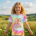 Magic Shirt for Toddler Baby Girls Magical Kingdom Tshirt Cute Castle Outfit Holiday Family Vacation Summer Tee Top (9-10 Years, Tie-dye-b)